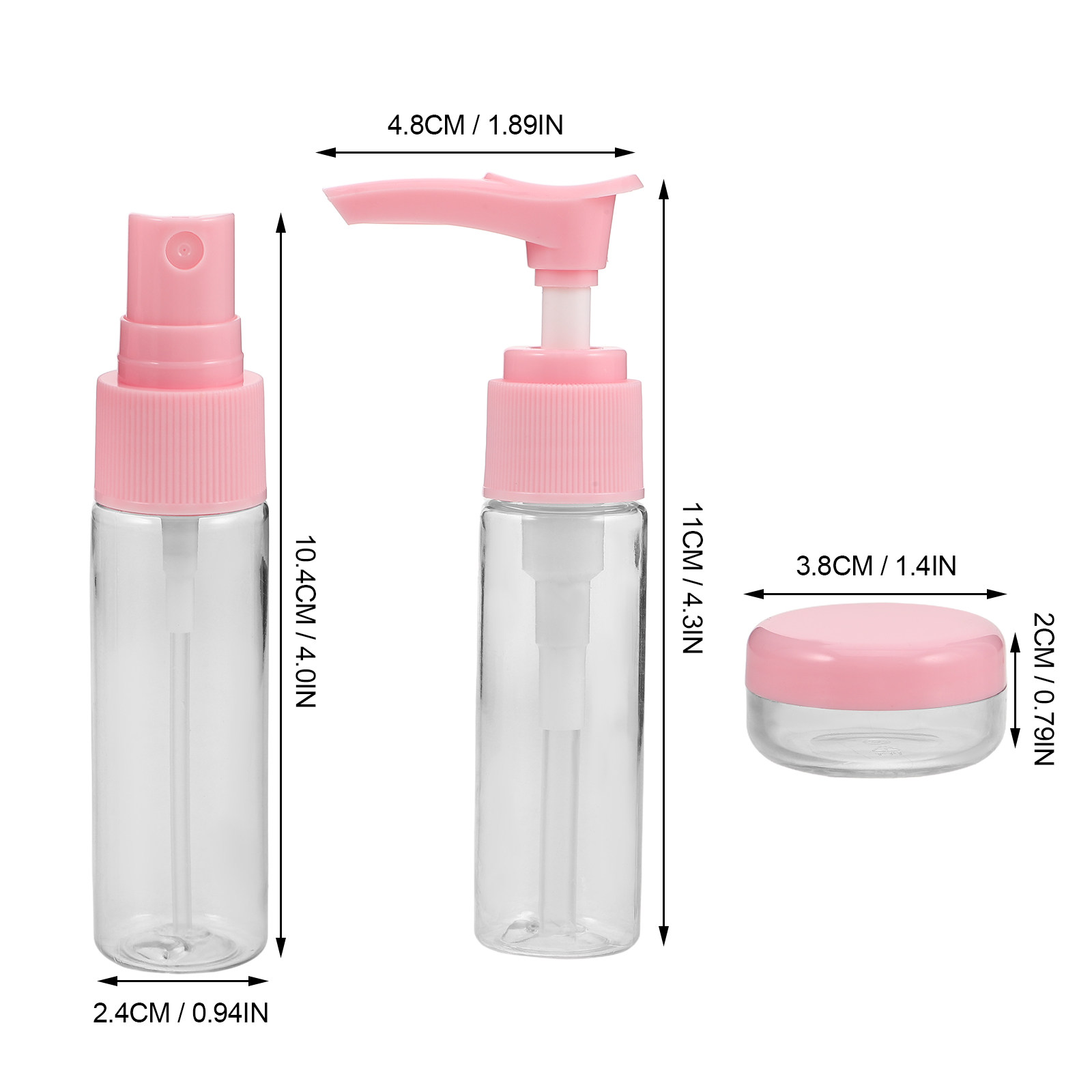 1Set Compact Travel Bottle Set - Misting Bottle Fine 评论和价格